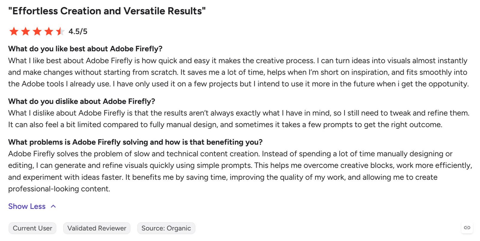 Adobe Firefly brugeranmeldelse