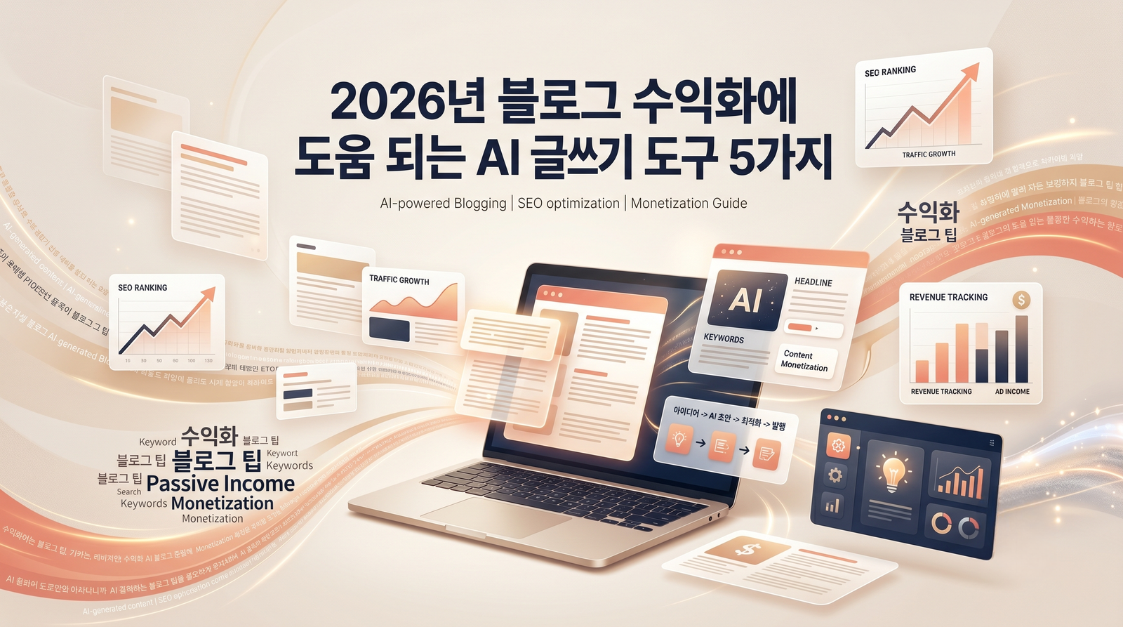 2026년 블로그 수익화에 도움 되는 AI 글쓰기 도구 5가지