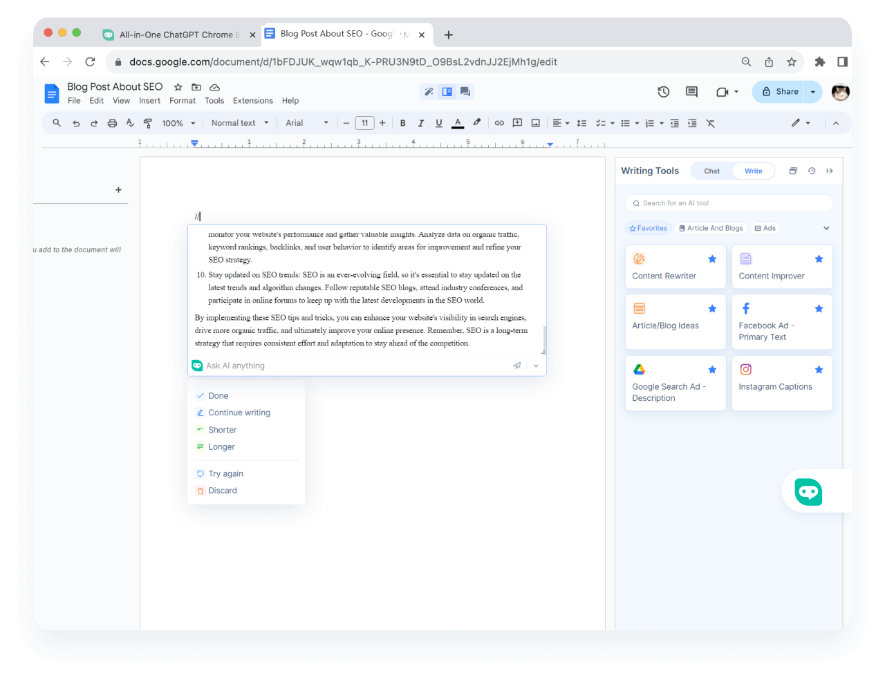 Maak van Google Docs een <span class="text-[#00D3B6]">beter Notion AI alternatief</span>