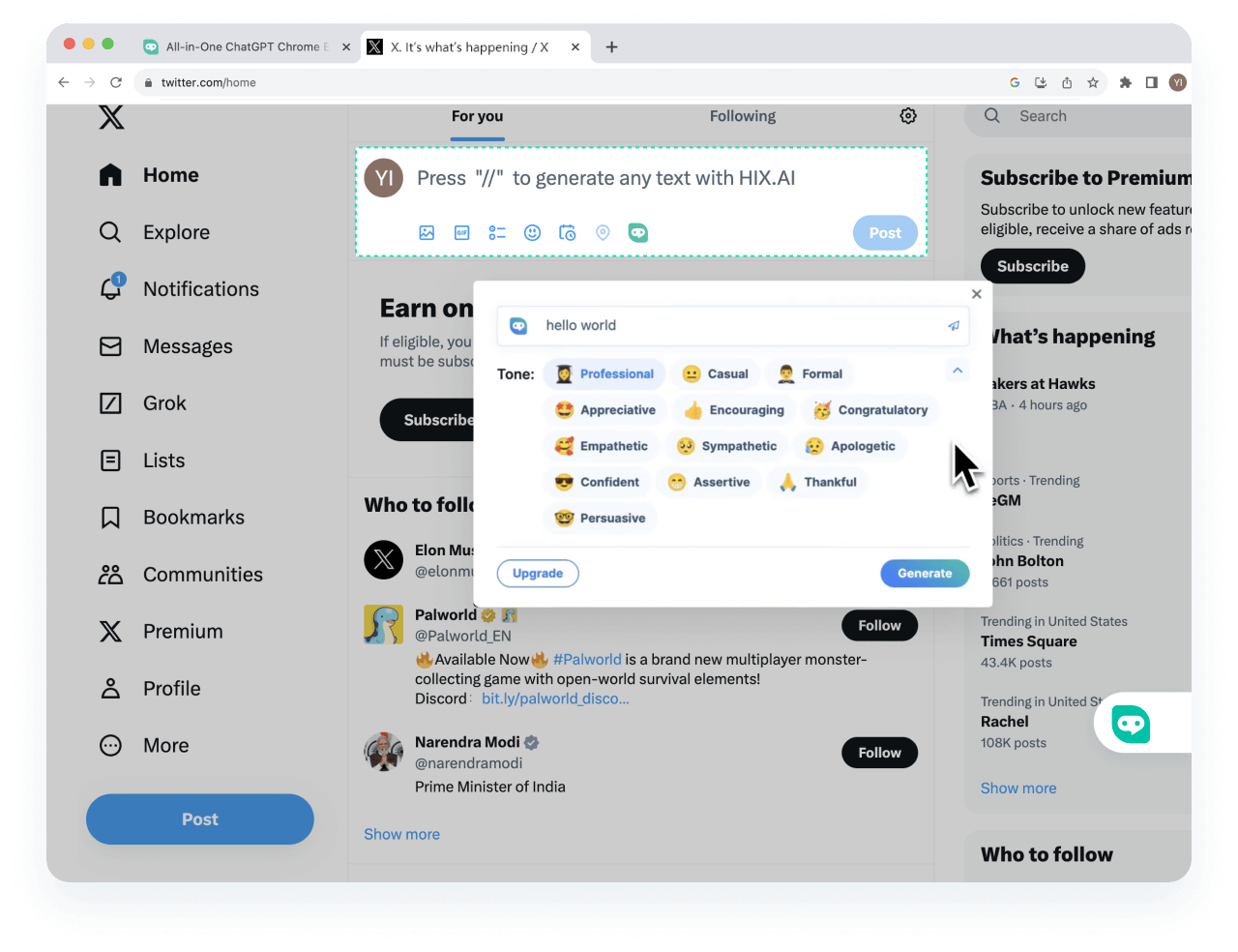 <span class="text-[#00D3B6]">Maak</span> sociale media mogelijk in Chrome