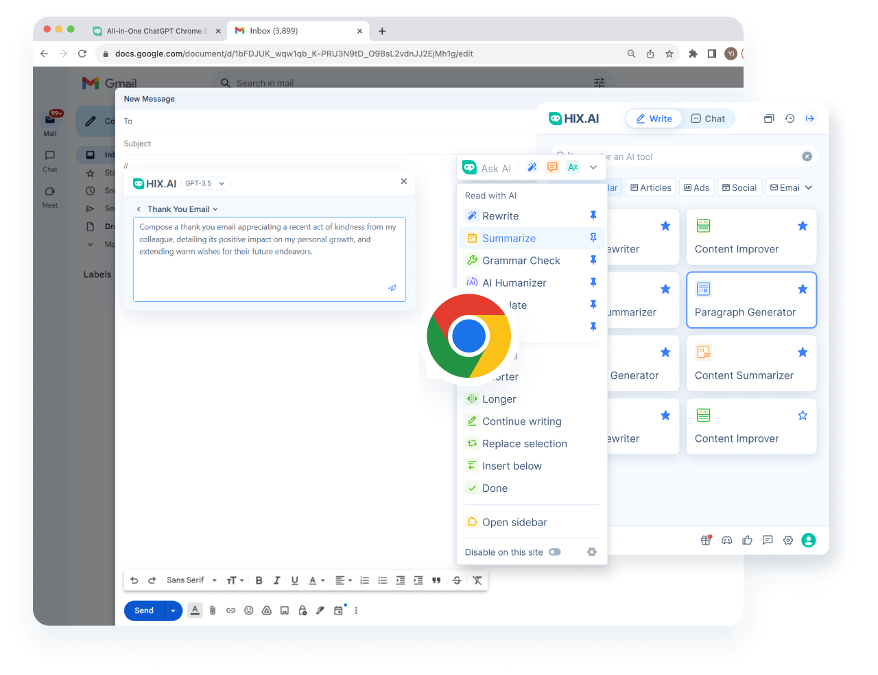 Maak schrijven in Chrome <span class="text-[#00D3B6]">sneller dan ooit</span>