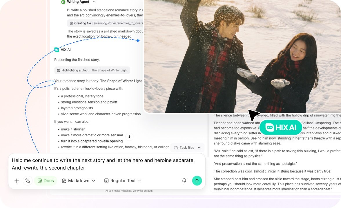 Continue and Refine Your Story Through Chat