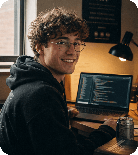 Designer creating visual assets