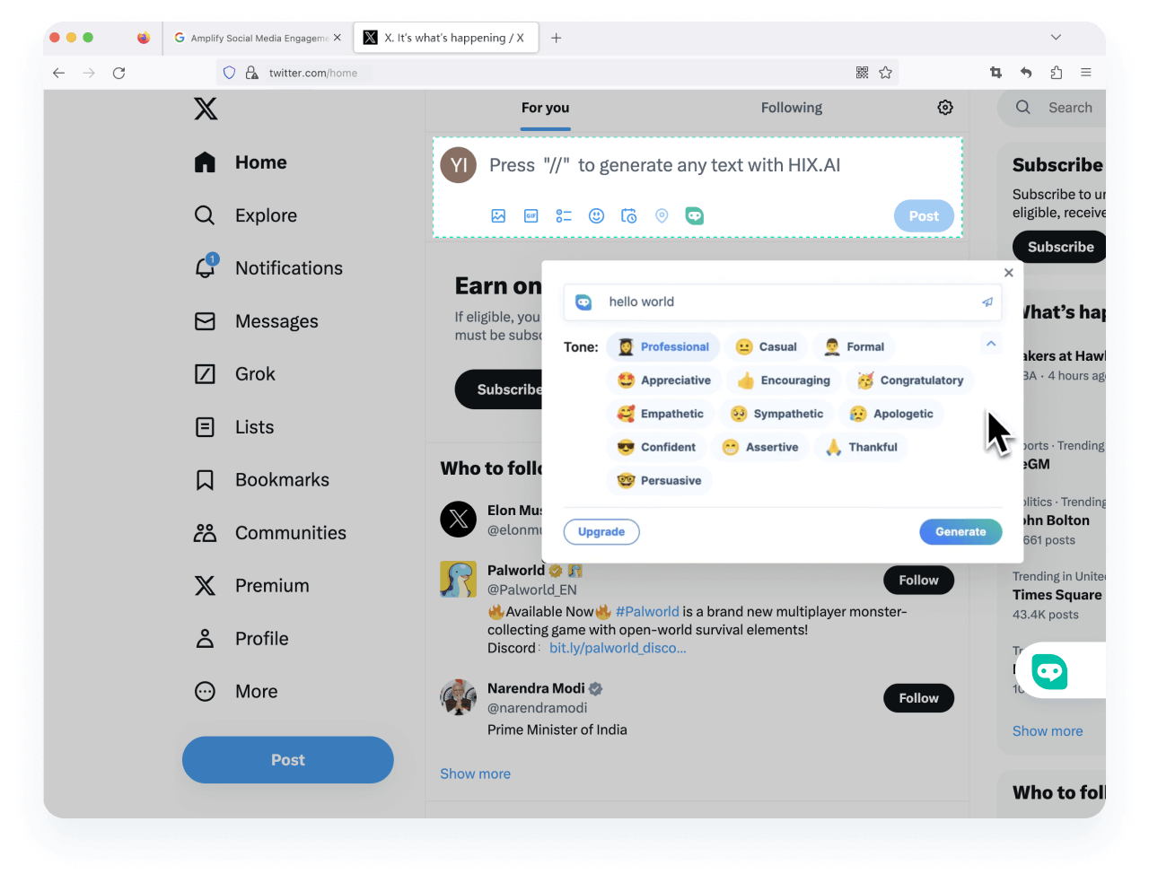 <span class="text-[#00D3B6]">Amplifiez</span> l'engagement sur les réseaux sociaux sur Firefox
