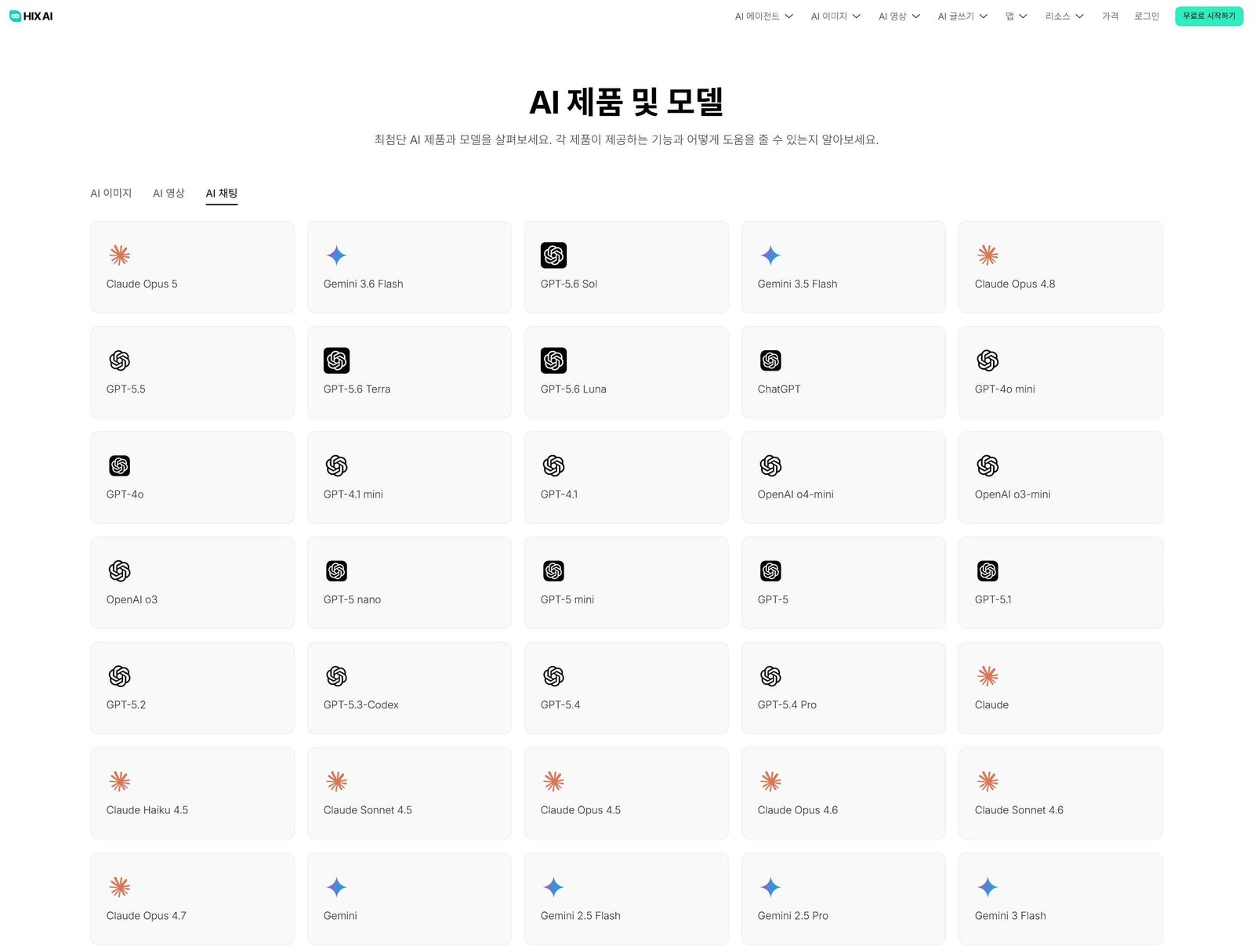 공식 사이트의 짠물 한도 없이 클로드, GPT, 제미나이를 단일 대화창에서 자유롭게 스위칭하는 HIX.AI Chat
