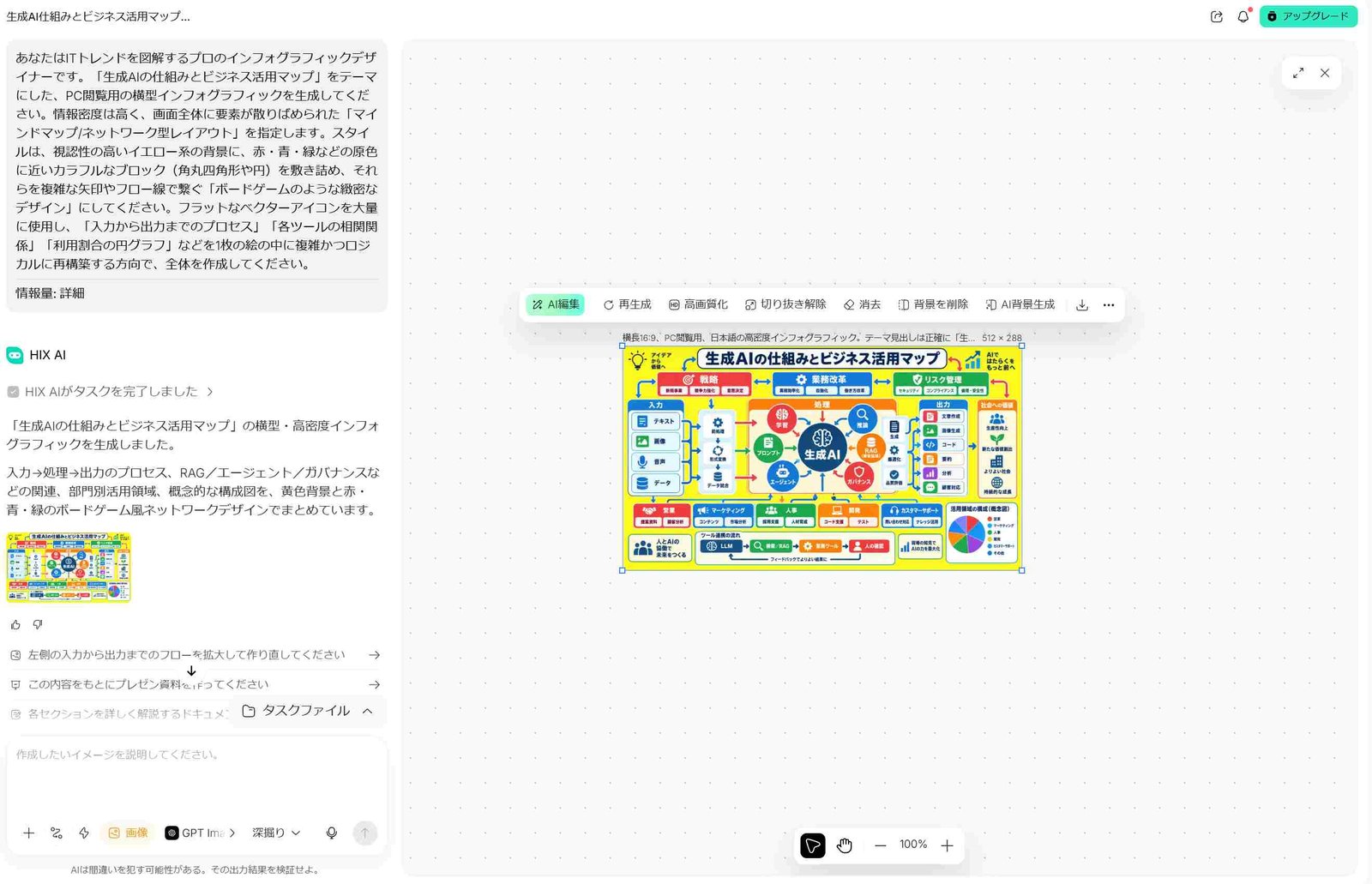 HIX AI　インフォグラフィック保存