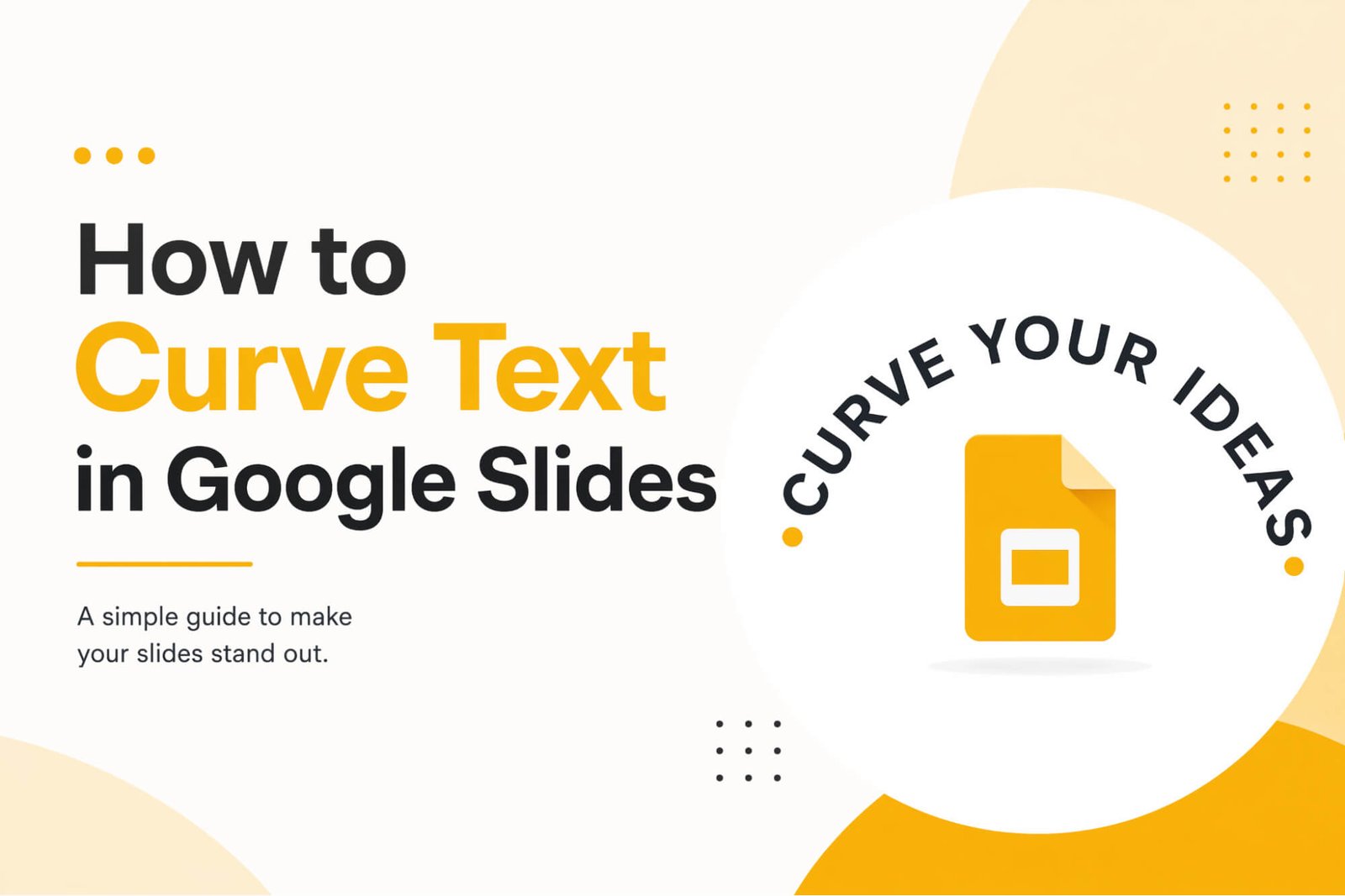 Come curvare il testo in Google Slides in modo semplice