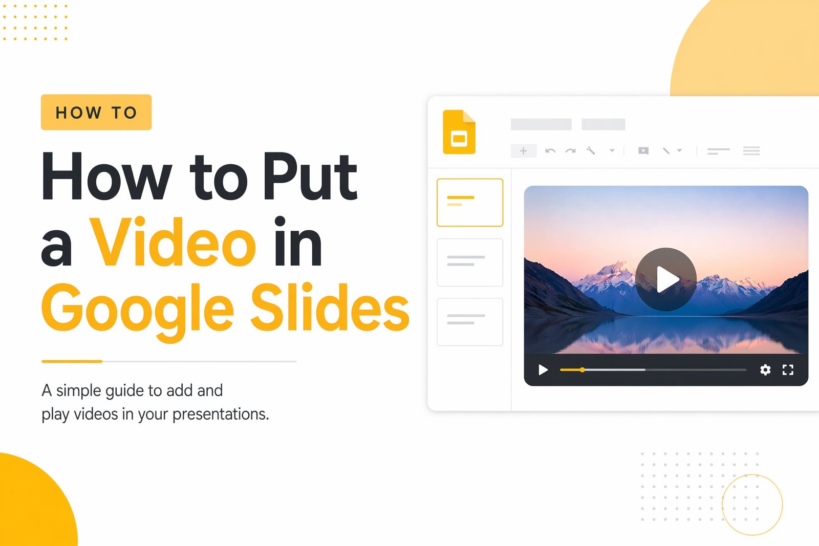 come inserire un video in Google Slides